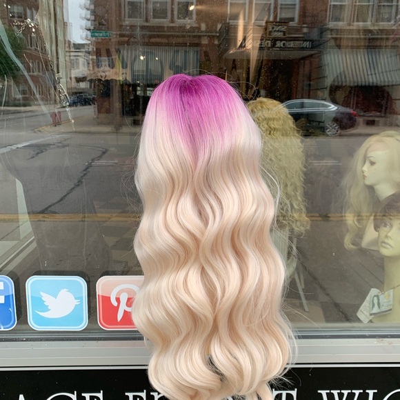 Purple ombré swisslace Lacefront wig 2020 main image 8